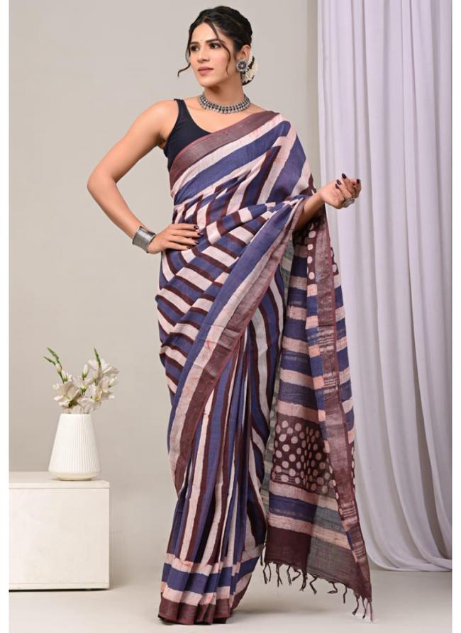 Cotton  Multi Daily Wear Printed Saree